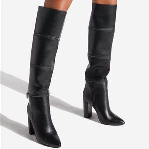 Black 3 Layered Zipper Boots